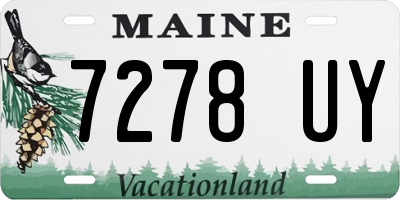ME license plate 7278UY