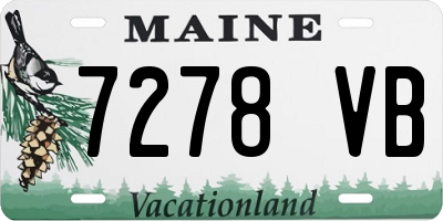 ME license plate 7278VB