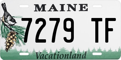ME license plate 7279TF