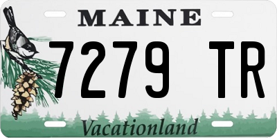 ME license plate 7279TR