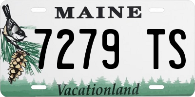 ME license plate 7279TS