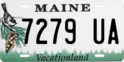 ME license plate 7279UA