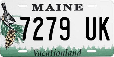 ME license plate 7279UK