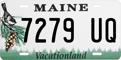 ME license plate 7279UQ