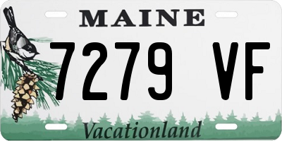 ME license plate 7279VF