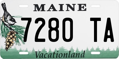 ME license plate 7280TA