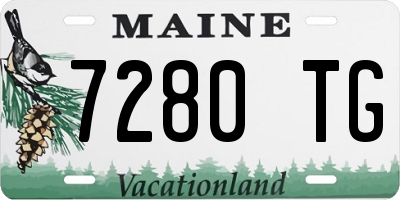 ME license plate 7280TG