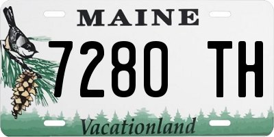 ME license plate 7280TH