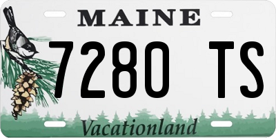 ME license plate 7280TS