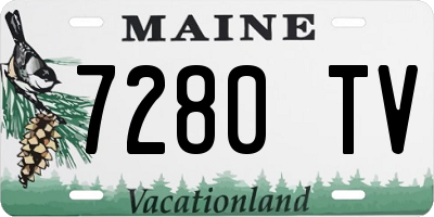 ME license plate 7280TV
