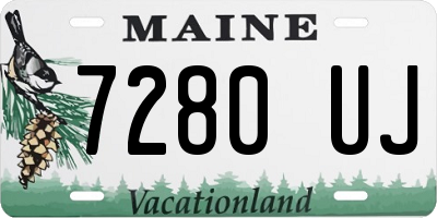 ME license plate 7280UJ