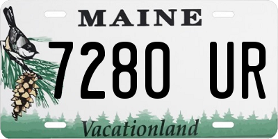 ME license plate 7280UR