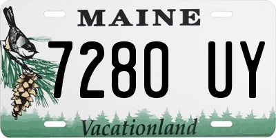 ME license plate 7280UY