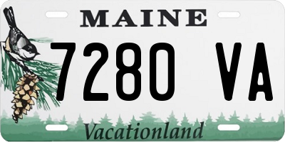 ME license plate 7280VA
