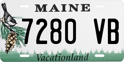 ME license plate 7280VB