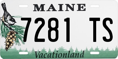 ME license plate 7281TS