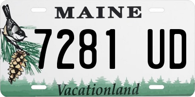 ME license plate 7281UD