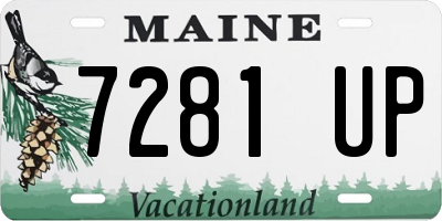 ME license plate 7281UP