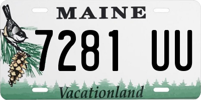 ME license plate 7281UU