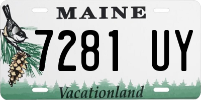 ME license plate 7281UY