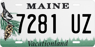 ME license plate 7281UZ