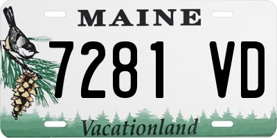 ME license plate 7281VD