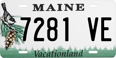 ME license plate 7281VE
