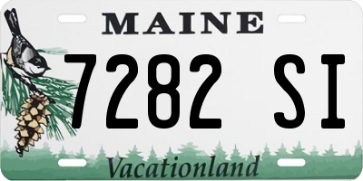 ME license plate 7282SI
