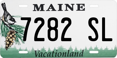 ME license plate 7282SL