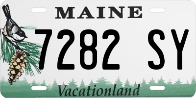 ME license plate 7282SY