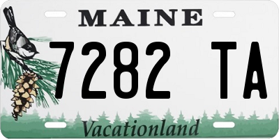 ME license plate 7282TA