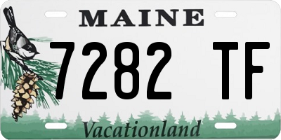 ME license plate 7282TF