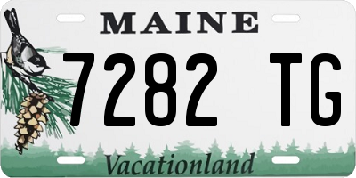 ME license plate 7282TG
