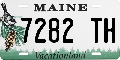 ME license plate 7282TH