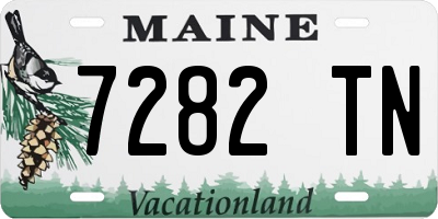 ME license plate 7282TN
