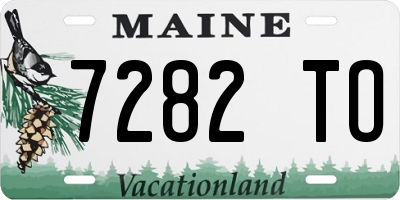 ME license plate 7282TO