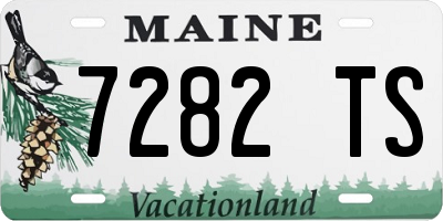 ME license plate 7282TS