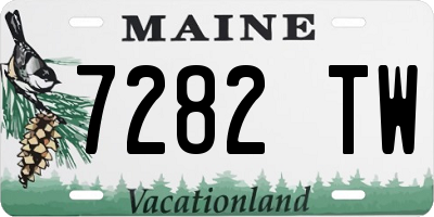 ME license plate 7282TW