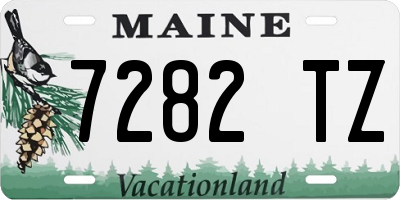 ME license plate 7282TZ