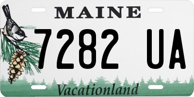 ME license plate 7282UA