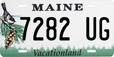 ME license plate 7282UG