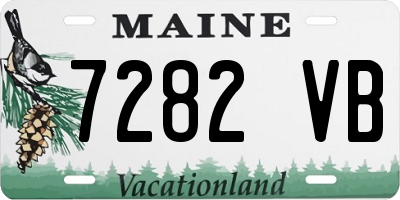 ME license plate 7282VB
