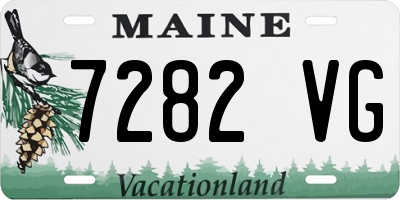 ME license plate 7282VG