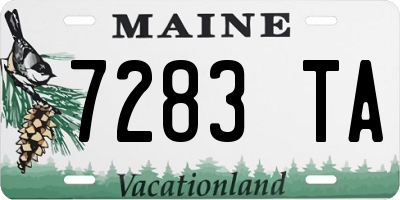 ME license plate 7283TA
