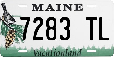 ME license plate 7283TL