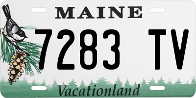 ME license plate 7283TV