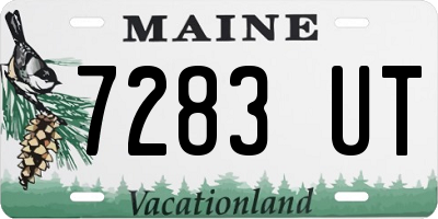 ME license plate 7283UT