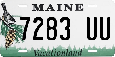 ME license plate 7283UU