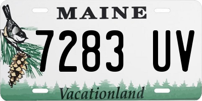 ME license plate 7283UV