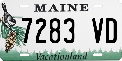 ME license plate 7283VD